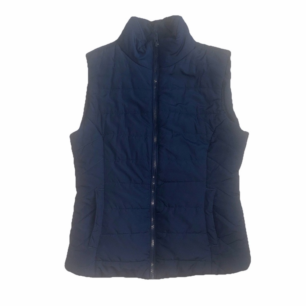 Aeropostale Womens Size S Black Full Zip Puffer Vest Warm Comfy
